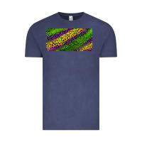 Vintage Denim Mardi Gras Leopard Vintage Tee - RanaPortraitStore