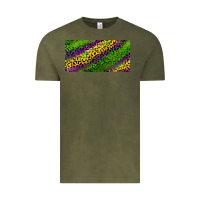 Vintage Olive Mardi Gras Leopard Vintage Tee - RanaPortraitStore