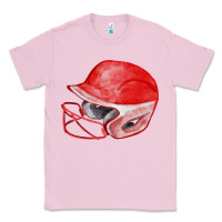 Bubblegum Pink red softball helmet fa element Classic Tee - FaDigitalArtStudio