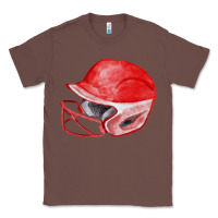 Chestnut red softball helmet fa element Classic Tee - FaDigitalArtStudio