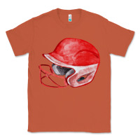 Copper red softball helmet fa element Classic Tee - FaDigitalArtStudio