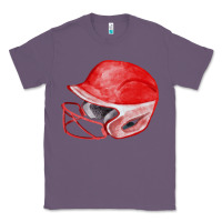Lavender red softball helmet fa element Classic Tee - FaDigitalArtStudio