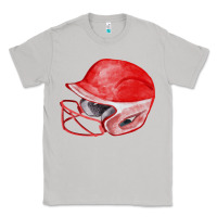 Moon Dust red softball helmet fa element Classic Tee - FaDigitalArtStudio