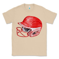 Mushroom red softball helmet fa element Classic Tee - FaDigitalArtStudio