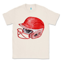 Natural red softball helmet fa element Classic Tee - FaDigitalArtStudio