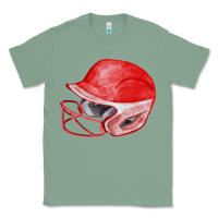 Sage red softball helmet fa element Classic Tee - FaDigitalArtStudio