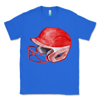 True Royal red softball helmet fa element Classic Tee - FaDigitalArtStudio