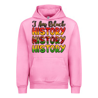 Fuchsia Pink i am black history Urban Hoodie - LillyAllenDesigns