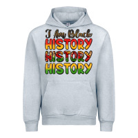 Heather Grey i am black history Urban Hoodie - LillyAllenDesigns