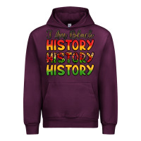 Mauve Wine i am black history Urban Hoodie - LillyAllenDesigns