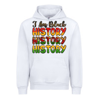 White i am black history Urban Hoodie - LillyAllenDesigns