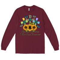 Burgundy because he lives i can face tomorrow Long Sleeve Tee - CowhideDigitalArt