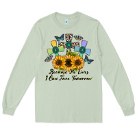 Matcha because he lives i can face tomorrow Long Sleeve Tee - CowhideDigitalArt