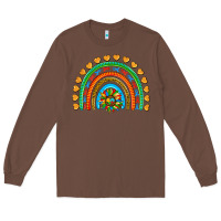 Chestnut autism heart ribbon rainbow Long Sleeve Tee - AdoDesignShop