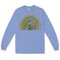 Colony Blue autism heart ribbon rainbow Long Sleeve Tee - AdoDesignShop