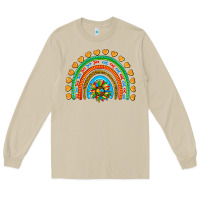 Mushroom autism heart ribbon rainbow Long Sleeve Tee - AdoDesignShop