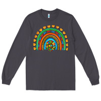 Smoke autism heart ribbon rainbow Long Sleeve Tee - AdoDesignShop