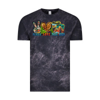 Cloud Black peace love free bird Vintage Tee - Zillion Design Studio