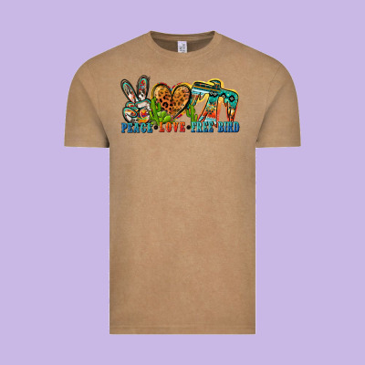 Peace Love Free Bird Vintage Tee Designed By Zillion Design Studio