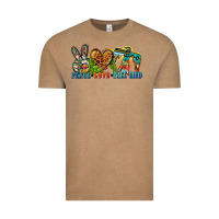 Vintage Coffee peace love free bird Vintage Tee - Zillion Design Studio