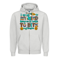 Dove Grey i speak my mind because it hurts to bite my tongue Zipper Hoodie - AdoDesignShop