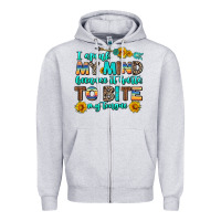 Heather Grey i speak my mind because it hurts to bite my tongue Zipper Hoodie - AdoDesignShop