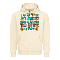 Sandshell i speak my mind because it hurts to bite my tongue Zipper Hoodie - AdoDesignShop