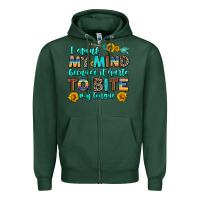 Sports Green i speak my mind because it hurts to bite my tongue Zipper Hoodie - AdoDesignShop