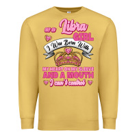 Antique Gold As A Libra Girl I Was Born With My Heart On My Sleeve And A Mouth Premium Sweatshirt - Jasminsmagicworld