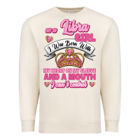 Sandshell As A Libra Girl I Was Born With My Heart On My Sleeve And A Mouth Premium Sweatshirt - Jasminsmagicworld
