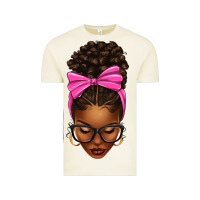 Vintage Arctic afro messy bun pink bow Vintage Tee - texasbilliewilder