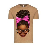 Vintage Camel afro messy bun pink bow Vintage Tee - texasbilliewilder