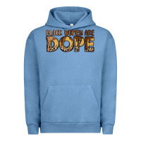 Pigment Pebble Blue black women are dope Urban Hoodie - LillyAllenDesigns