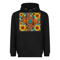 Black sunflower gemstone and mom with cowhide Heavyweight Hoodie - Artiststas