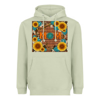Matcha sunflower gemstone and mom with cowhide Heavyweight Hoodie - Artiststas