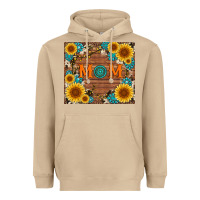 Mushroom sunflower gemstone and mom with cowhide Heavyweight Hoodie - Artiststas