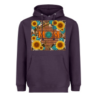 Plum sunflower gemstone and mom with cowhide Heavyweight Hoodie - Artiststas