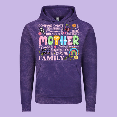 Retro Mother Vintage Hoodie Designed By Jahusdesignshop