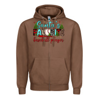 Chestnut santa s favorite baseball player Zipper Hoodie - JahusDesignShop