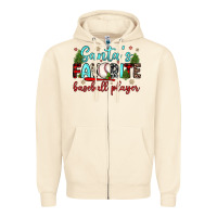 Sandshell santa s favorite baseball player Zipper Hoodie - JahusDesignShop