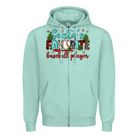 Seafoam santa s favorite baseball player Zipper Hoodie - JahusDesignShop