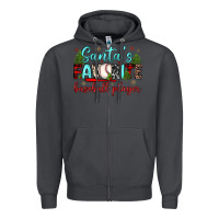 Smoke santa s favorite baseball player Zipper Hoodie - JahusDesignShop