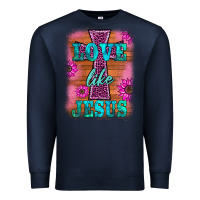 Navy love like jesus Premium Sweatshirt - BarkalooDesign