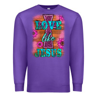 Purple love like jesus Premium Sweatshirt - BarkalooDesign
