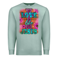 Seafoam love like jesus Premium Sweatshirt - BarkalooDesign