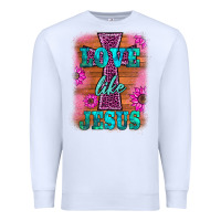 White love like jesus Premium Sweatshirt - BarkalooDesign