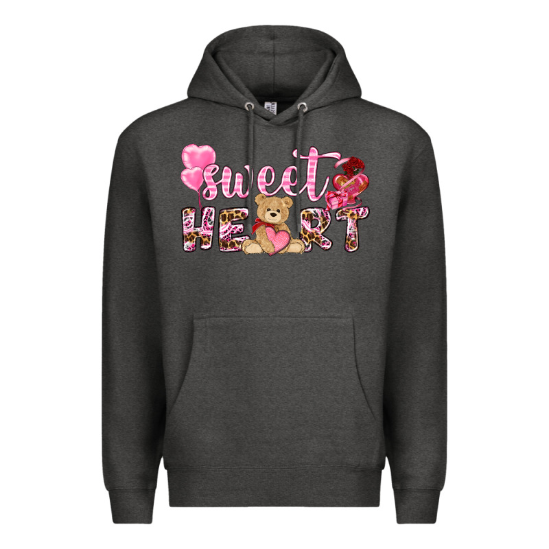 Sweetheart With Bear Premium Hoodie by NancyCooperArtShop | Teevron