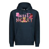 Navy sweetheart with bear Premium Hoodie - NancyCooperArtShop