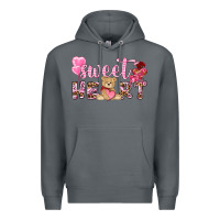 Rock sweetheart with bear Premium Hoodie - NancyCooperArtShop