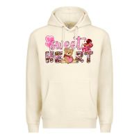 Sandshell sweetheart with bear Premium Hoodie - NancyCooperArtShop